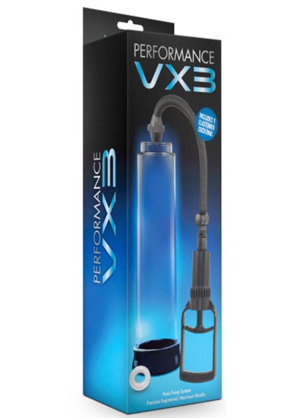 Performance VX3 Male Enhancement Penis Pump System 10in - Clear