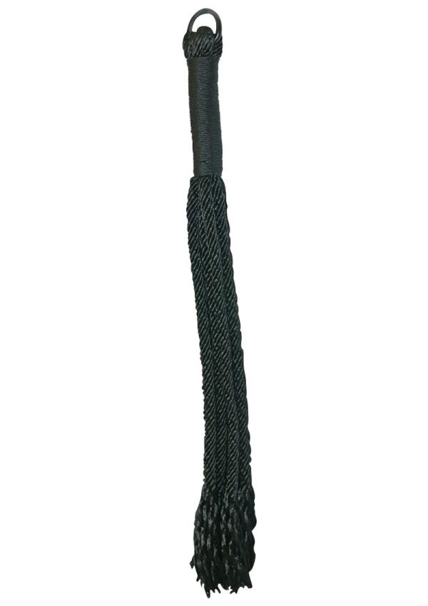 Sex and Mischief Shadow Rope Flogger - Black