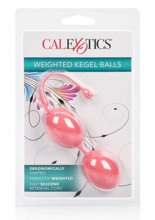 Weighted Kegel Balls Silicone with Retrieval Cord - Pink