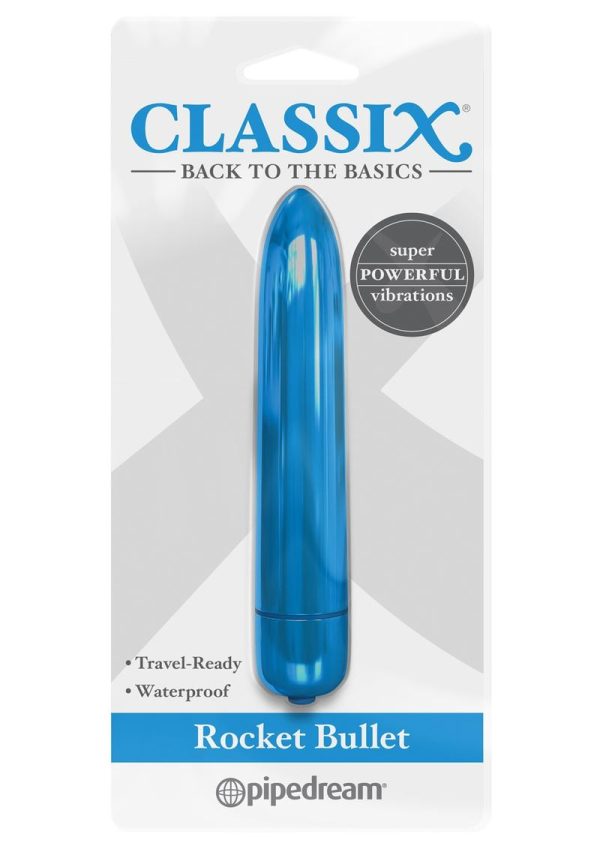 Classix Vibrating Rocket Bullet - Blue