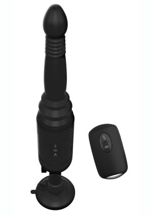 Anal Fantasy Elite Collection Vibrating Ass Thruster Silicone Rechargeable - Black