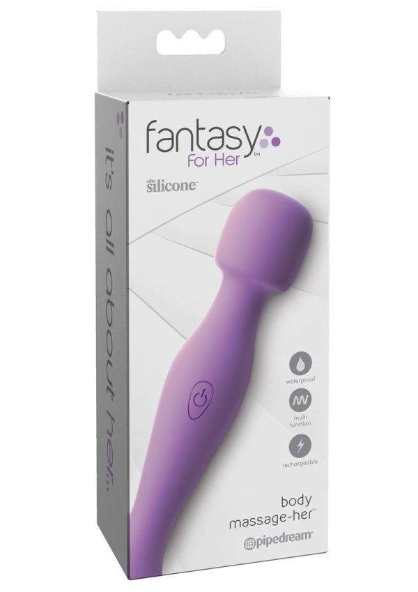 Fantasy For Her Silicone Body Massage Her Rechargeable Waterproof 6.25in - Purple