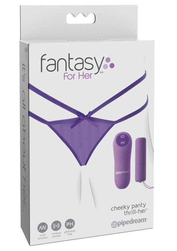 Fantasy For Her Cheeky Panty Thrill Her Panty Vibe - Purple