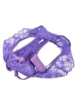 Fantasy Fore Her Thrill Her Crotchless Panty Vibe - Purple