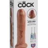 King Cock Uncut Cock Dildo 7in - Caramel