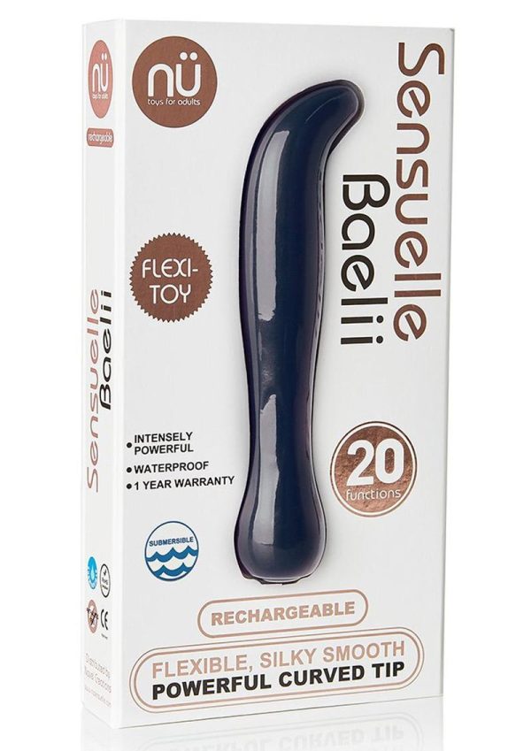 Nu Sensuelle Baelii Rechargeable Silicone G-Spot Vibrator - Navy Blue