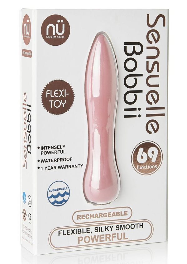 Nu Sensuelle Bobbii Rechargeable Silicone Bullet - Millennial Pink