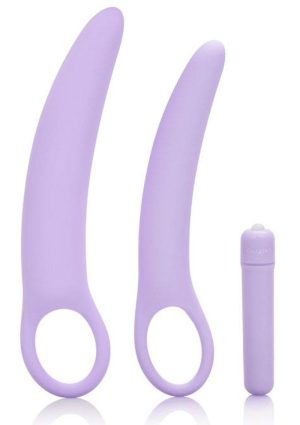 Dr. Laura Berman Isabelle Set of 2 Vibrating Silicone Dilators - Lavender