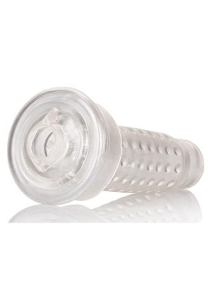 Optimum Series Stroker Pump Sleeve Masturbator - Pussy - Clear