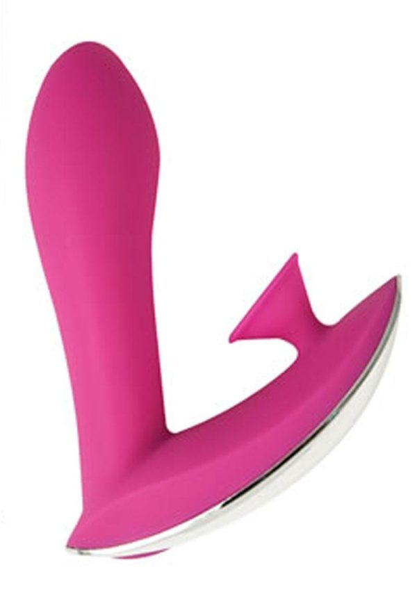 Infinitt Suction Massager Three Rechargeable Silicone Vibrator - Pink