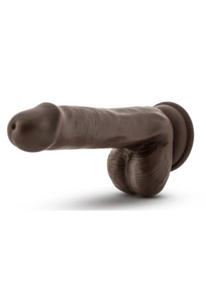 Loverboy Top Gun Tommy Dildo with Balls 6.5in - Chocolate