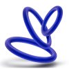 Performance VS4 Pure Premium Silicone Cock Ring Set (3 Sizes) - Indigo