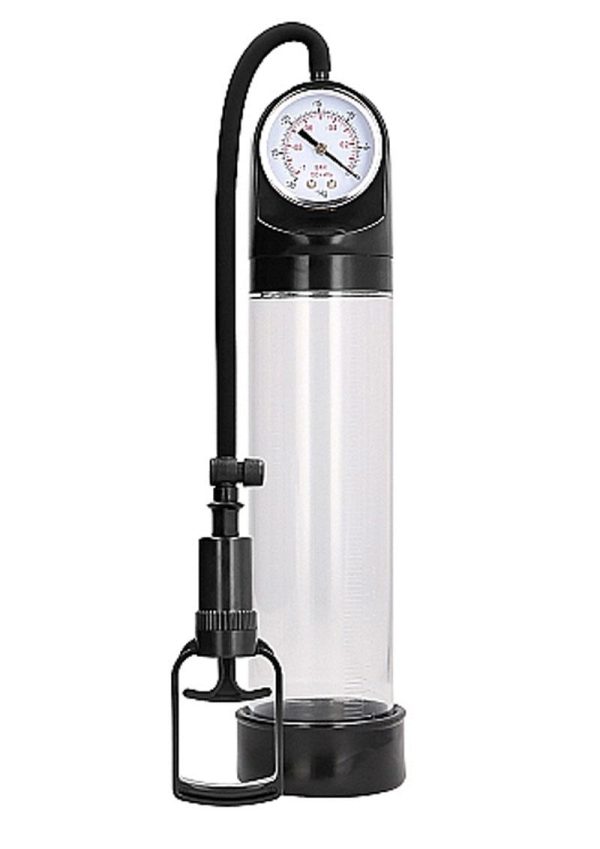 Pumped By Shots Comfort Penis Pump with Advanced PSI Gauge - Clear