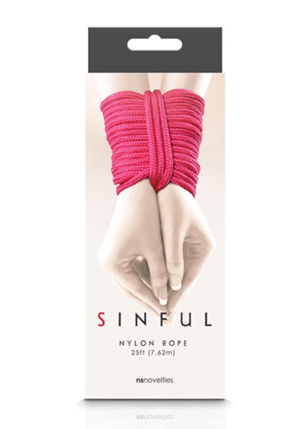 Sinful Nylon Rope 25 ft - Pink