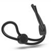 Stay Hard Silicone Double Loop Cock Ring - Black