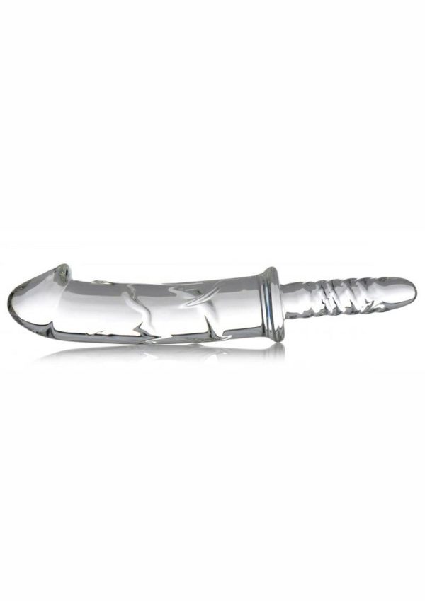 Master Series Battle Rammer Phallic Glass Thruster - Clear