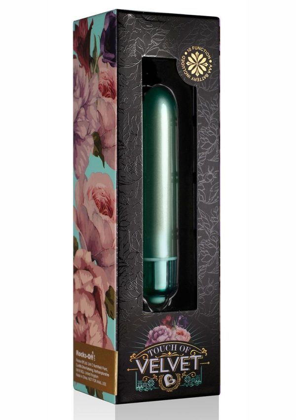 Touch Of Velvet Bullet Vibrator - Aqua Lily