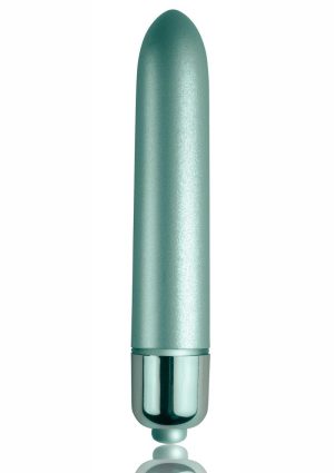 Touch Of Velvet Bullet Vibrator - Aqua Lily