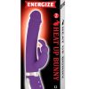 Energize Heat Up Bunny 2 Rechargeable Silicone Warming Vibrator - Purple