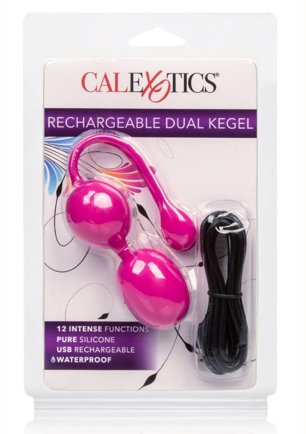 Rechargeable Dual Kegel Silicone Rechargeable Waterproof Pink