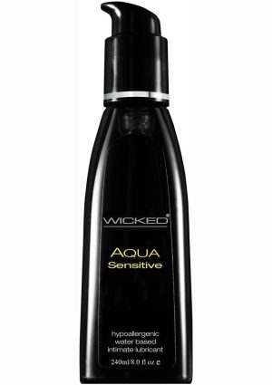 Wicked Aqua Water Based Sensitive Hypoallergenic Lubricant 8oz