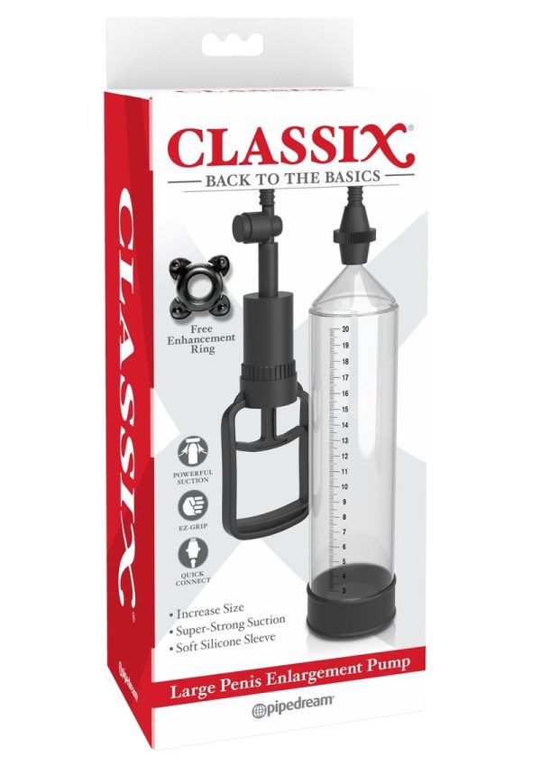 Classix Penis Enlargement Pump Large - Clear