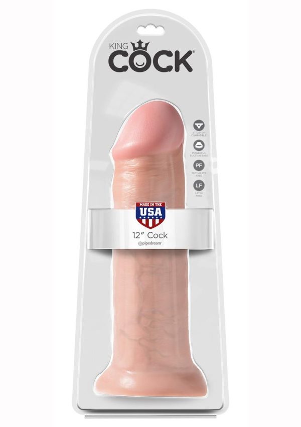 King Cock Dildo 12in - Vanilla