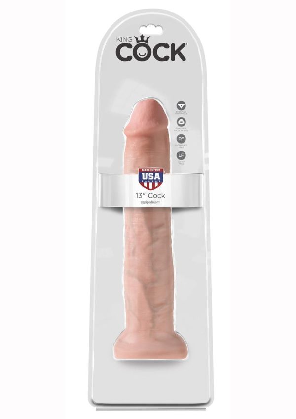 King Cock Dildo 13in - Vanilla