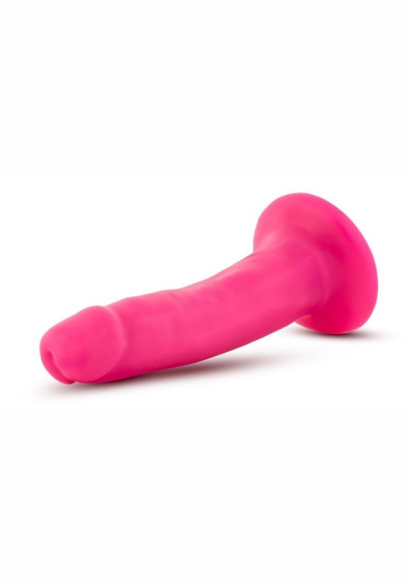 Neo Dual Density Dildo 6in - Neon Pink