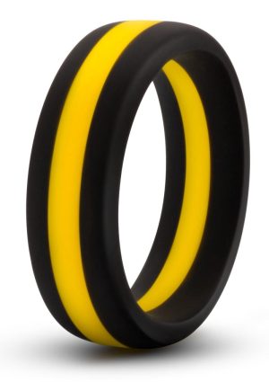 Performance Silicone Go Pro Cock Ring - Black/Gold