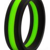 Performance Silicone Go Pro Cock Ring - Black/Green