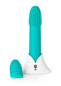 Nu Sensuelle Point Plus Rechargeable Silicone Bullet - Tiffany Blue