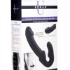 Strap U Evoke Super Charged Rechargeable Silicone Vibrating Strapless Strap On - Black
