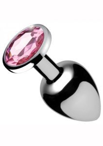 Booty Sparks Pink Gem Large Anal Plug - Pink