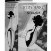 Booty Sparks Rose Butt Plug- Medium - Black