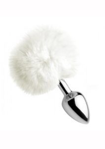 Tailz Fluffy Bunny Tail Anal Plug - White