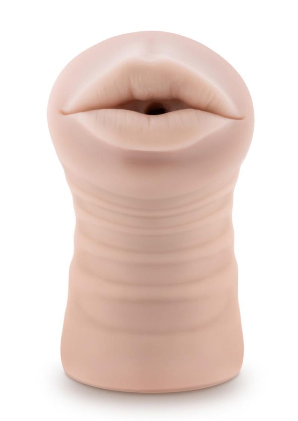 M for Men Skye Masturbator with Bullet - Mouth - Vanilla