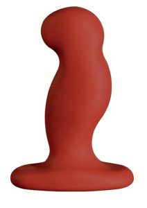 Nexus G-Play+SM Rechargeable Silicone Vibrator - Small- Red