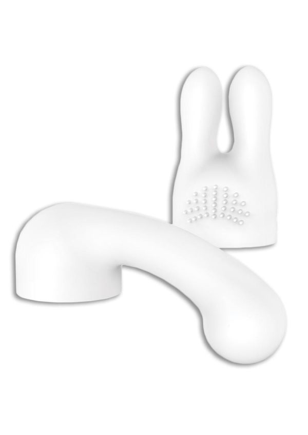 Bodywand Curve Silicone G-Spot and Clitoral Attachment Set - White