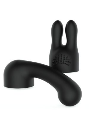 Bodywand Curve Silicone G-Spot and Clitoral Attachment Set - Black