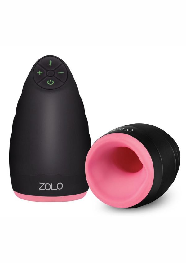 ZOLO Warming Dome Rechargeable Vibrating Masturbator - Pink/Black