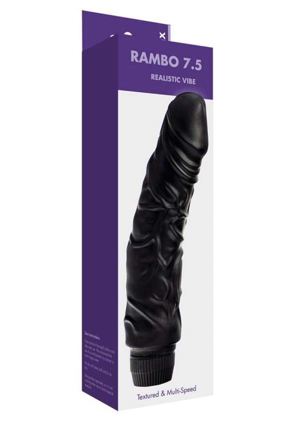 ME YOU US Rambo 7.5 Realistic Vibrator - Black