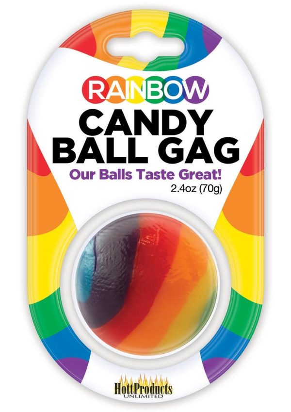 Rainbow Candy Ball Gag Assorted Flavor Assorted Color