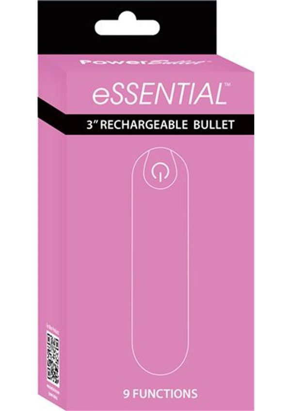 PowerBullet Essential Rechargeable Vibrating Bullet - Pink