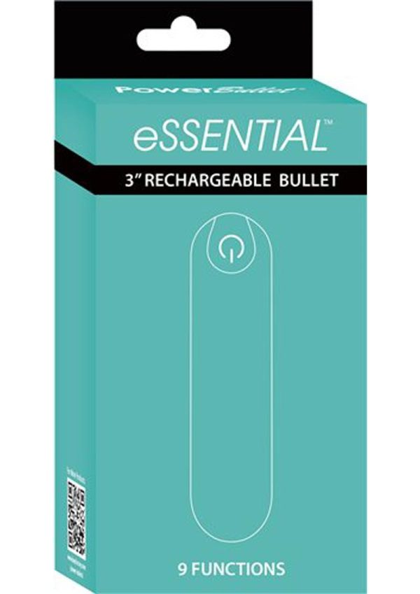 PowerBullet Essential Rechargeable Vibrating Bullet - Teal