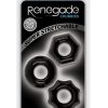 Renegade Chubbies Super Stretchable Cock Rings (Set of 3) - Black