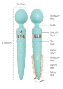 Pillow Talk Sultry Warming Wand Massager - Teal