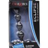 Eclips Slender Beads Silicone Flexible USB Rechargeable Anal Beads Probe Waterproof 7in - Black