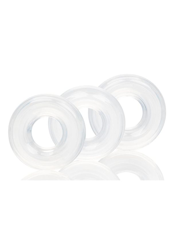 Stacker Rings Silicone Cock Rings 3 Piece - Clear