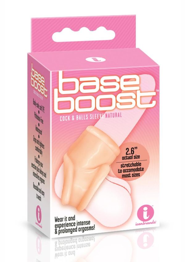 The 9`s - Base Boost Cock and Balls Sleeve - Vanilla